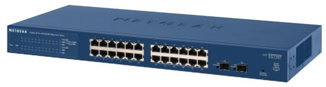 NETGEAR GS724T-400 24포트허브 스위칭허브 1000Mbps+2SFP, 1개