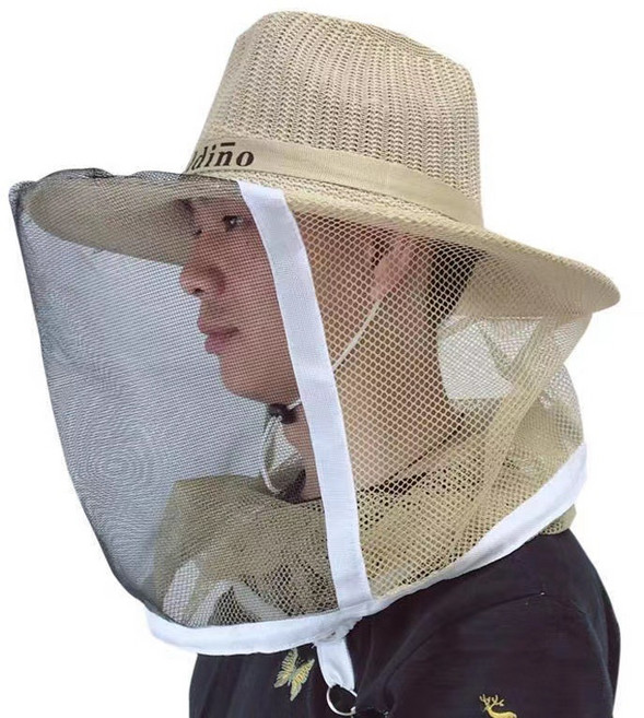 챙이 넓은 와이드 벌망모자 양봉 벌초 안전용품 벌레차단 안전망 모자, 1개