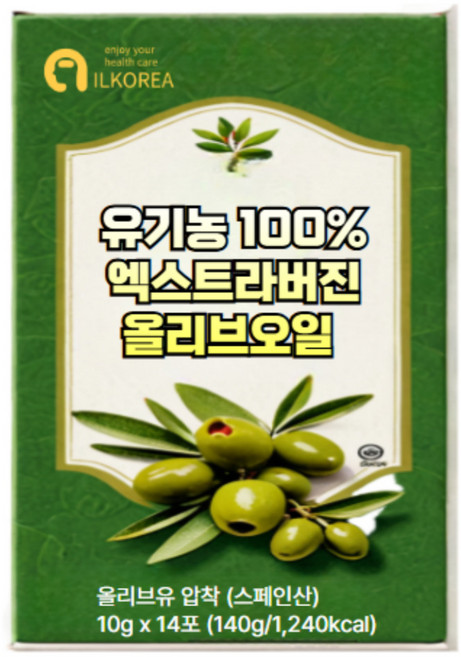 올레오칸탈엑스트라버진올리브오일 스틱 냉압착 피쿠알 산도 폴리페놀 올레산, 1개, 140g