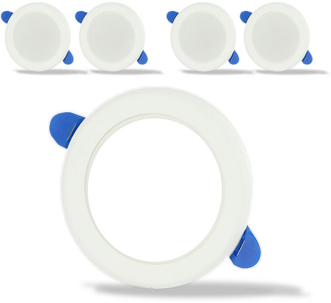 씨티오 LED 다운라이트 타공 90mm 4인치 8W 방습 매립등 매입등, 5개, 주백색