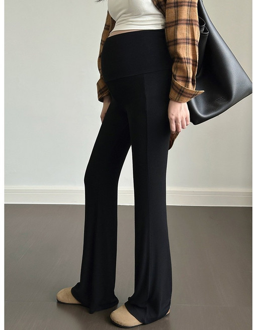 1+1 임부복 임산부바지 바지 임산부하객룩 임부복바지 임부 바지 기질 통근 봄 가을 패션 세미 팬츠