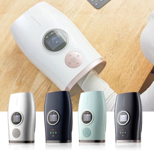 닥터웰 손마사지기 LCD터치 무선 온열 핸드 마사지기 손목 손바닥 안마기, 손마사지기 DR-851 (블랙)