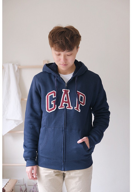GAP 羔羊毛厚款連帽外套