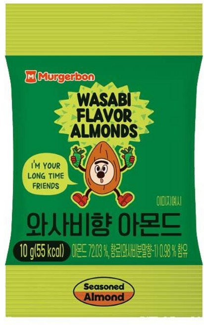 머거본 와사비향아몬드 (NEW밍글링), 30g, 24개