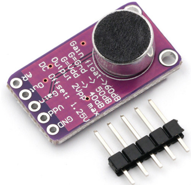 아두이노 마이크로폰 소리 증폭 감지 MAX9814 사운드 앰프 센서