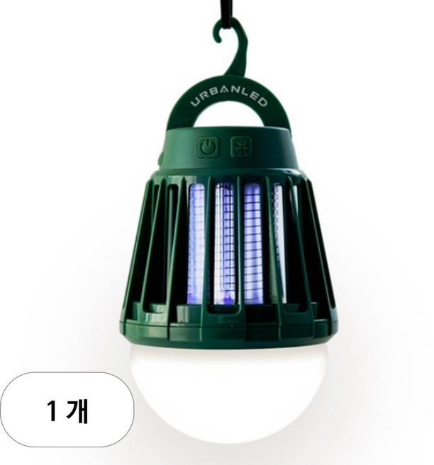 어반엘이디 모기퇴치기 캠핑랜턴 C타입, 딥그린, 1개