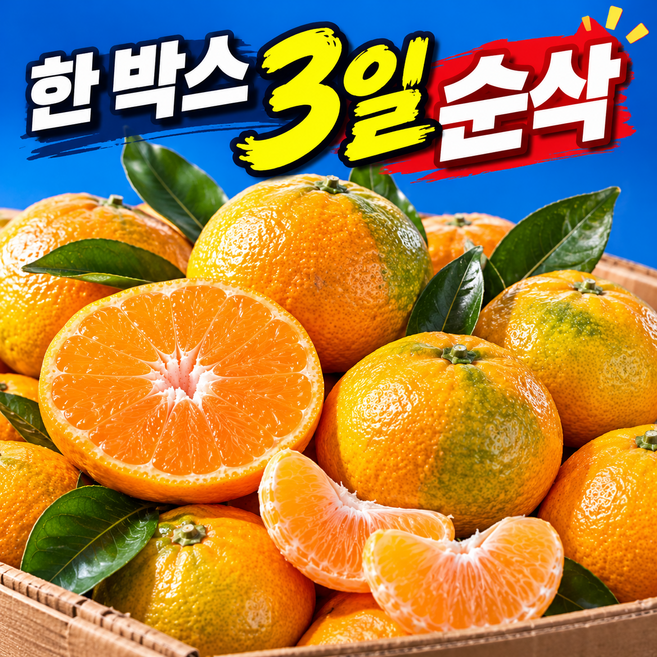[미친특가] 고당도 제주 감귤 한정수량판매, 1박스, 3kg(중과)