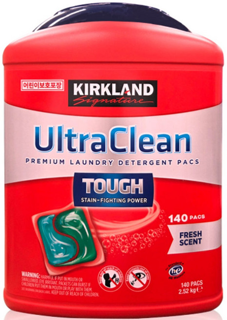 커클랜드 울트라클린팩 캡슐 세탁세제 140팩, 140매, 1개