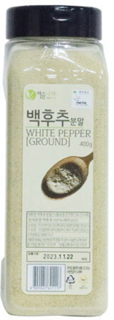 이슬나라 백후추분말 400g, 1개