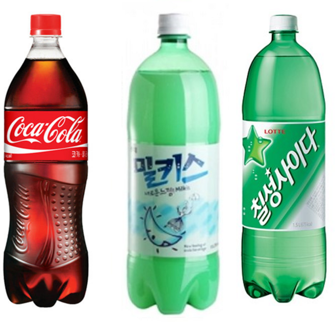 칠성사이다1+코카콜라1+밀키스1 1.5L 총3개