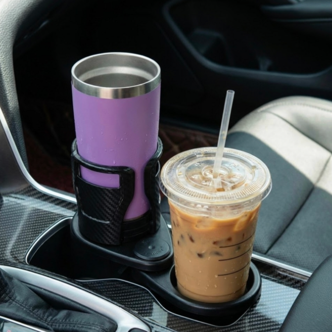 루미베로 2ni1 차량 커피 컵홀더, 블랙, 1개