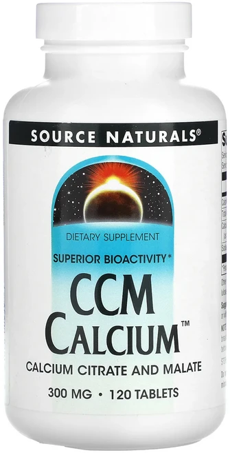 Source Naturals CCM 칼슘 300 ㎎ 120 정, SourceNaturalsCCM칼슘300120정, 1개 - 쿠팡