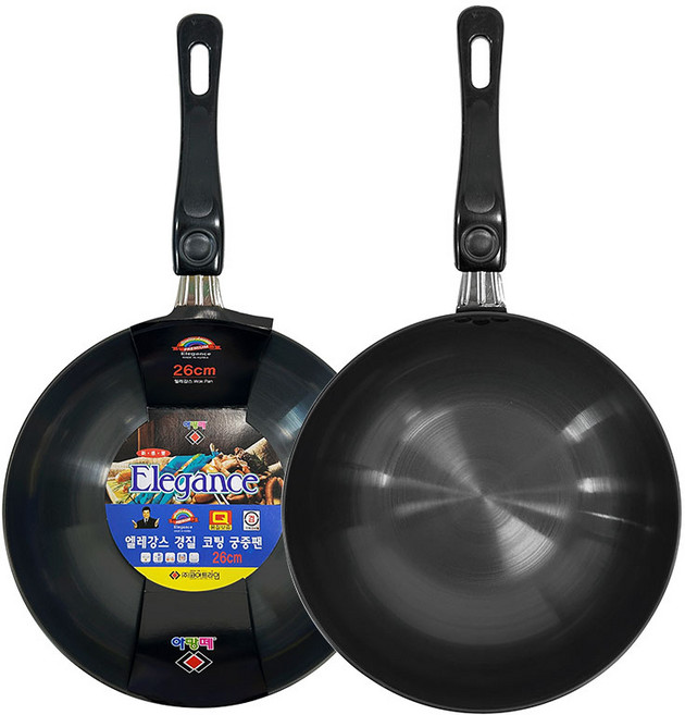 코아트 엘레강스 경질 무코팅쿠커 (궁중팬 웍 튀김팬), 1개, 26cm