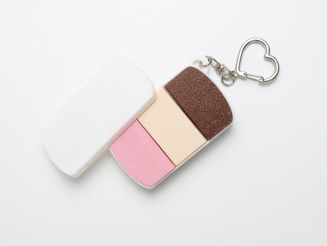 [스풀파티] 3색 아이스크림 박스 클리커 피젯토이 키링 청축 크림치즈축 바다소금축