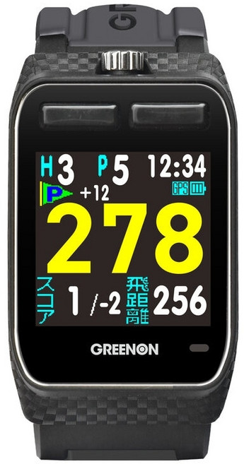 GreenOn 그린온 더 골프 와치 ZEAL GPS 캐디 워치 미치비키 스코어 자동 기록 블랙