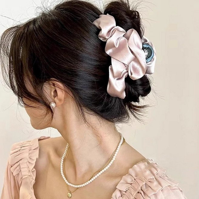 샤이니 셔링 올림머리 빅사이즈 집게핀