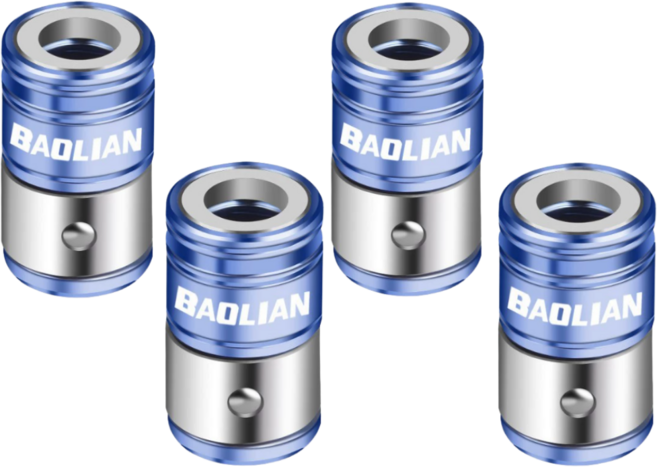 09몬 드라이버 자화기 4개 네오디움 자화링 드릴비트, 1세트