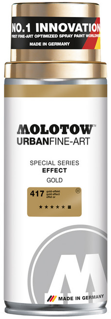 모로토우 fine-art 아크릴 스프레이 페인트 48색 스페셜 시리즈, 417 gold effect, 400ml, 1개