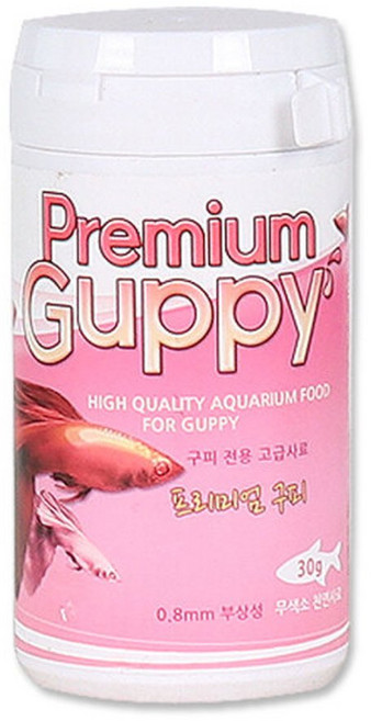 프리미엄 구피사료 30g, 1개