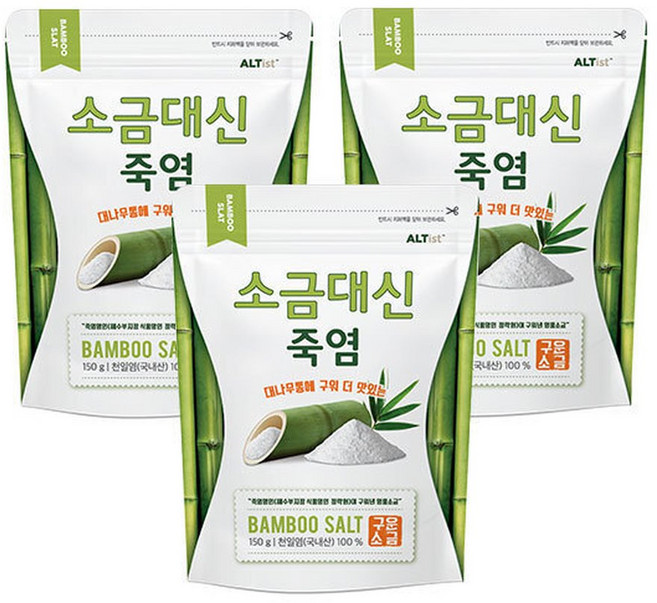 소금대신 죽염 150g x 3, 3개
