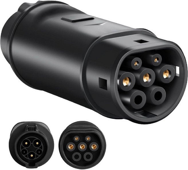 충전젠더 전기차 변환 아답터 자동차 7핀-5핀 소켓, 1. 신형 J1772