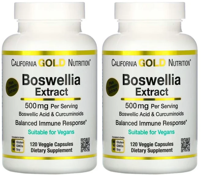 캘리포니아 보스웰리아 강황 추출물 500mg 120캡슐2팩, 120정, 2개, 120정 - 쿠팡