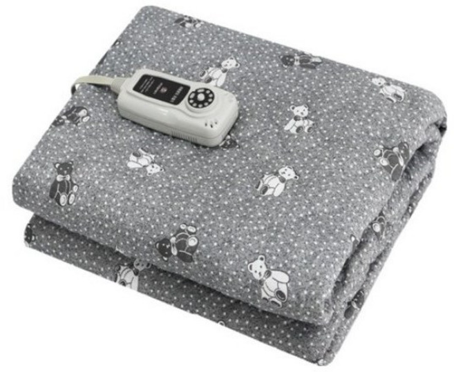 HanilMedical 고급 전기요 곰인형, 그레이, 더블(1350 x 1800 mm)