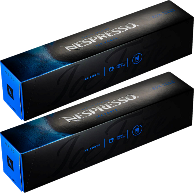 네스프레소 정품 캡슐커피 버츄오 한정판 아이스 포르테 10캡슐, 2개, 10개입, 12.5g