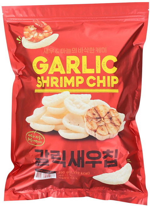 트레이더스딜 갈릭새우칩, 6개, 490g