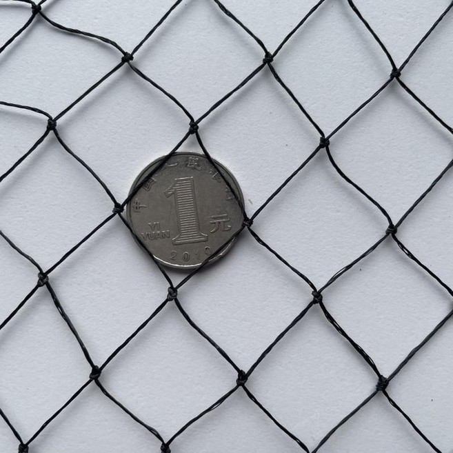 농사용그물망 새그물망 울타리그물망 발코니 정원 작물, 6줄 2cm 블랙, 1.8m, 1개