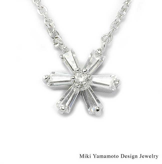 Miki Yamamoto 瑪格麗特白色小花奧地利水晶套組