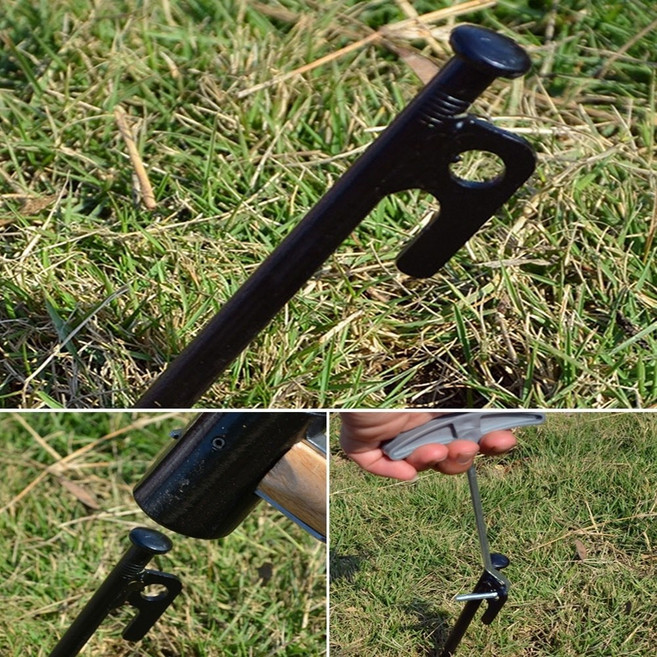 메이마운틴 캠핑단조팩 4p세트 40cm 텐트고정팩