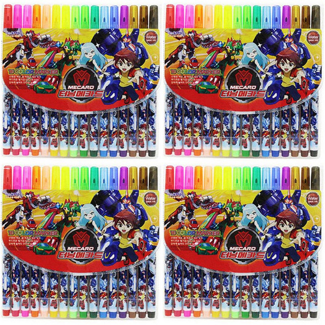 터닝메카드 16색 사인펜, 4개