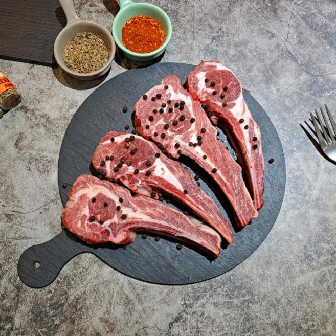 어린양갈비 숄더랙 500g 캠핑 바비큐 에어프라이기 양갈비, 통두께 절단없음, 통두께 절단없음, 통두께 절단없음
