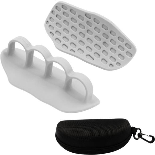 Mirsh 헬스 웨이트 손바닥 굳은살 방지 그립 케이스 포함, 그레이