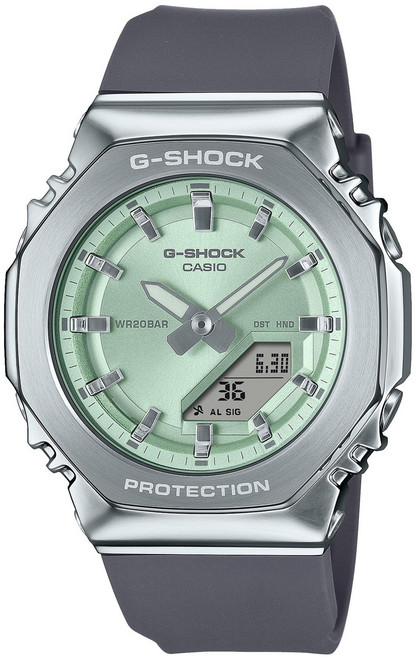 CASIO 卡西歐 G-SHOCK 金屬錶殼 20BAR 女性運動手錶 GM-S2110-3AJF