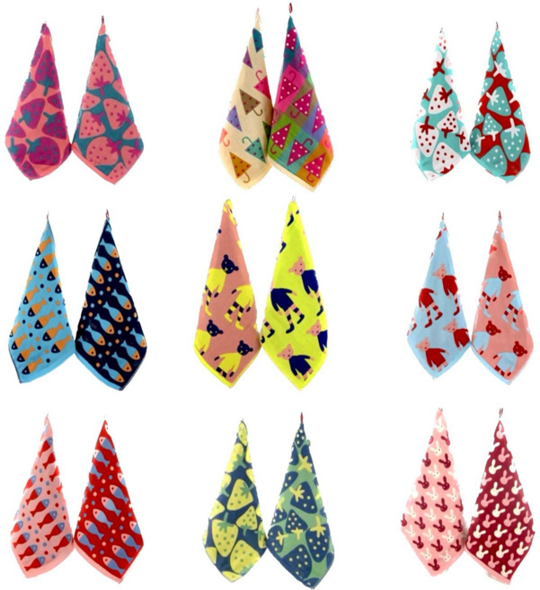 [신혼일기] 다양한 32종 북유럽풍 주방 핸드타올 어린이집 수건 고리수건 위생 행주 고리형, 베이지 우산(1장), 1개