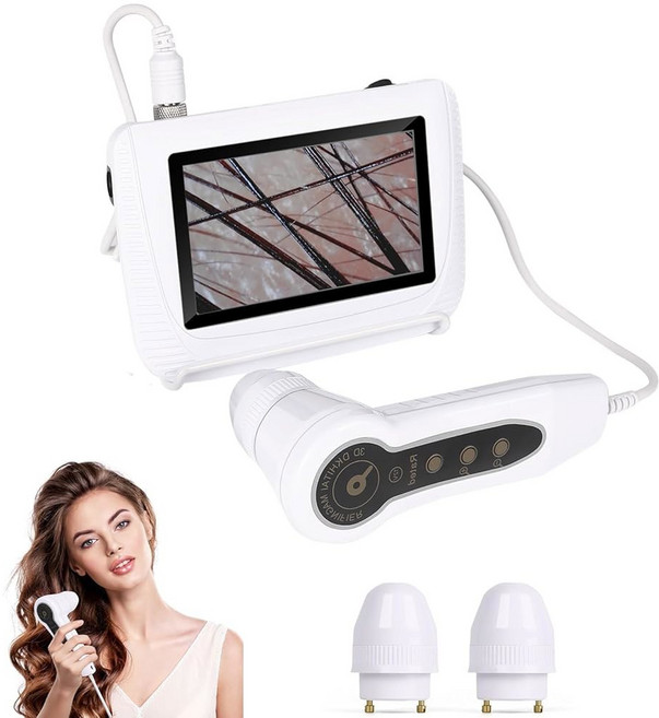 카메라 5인치 HD 충전식 및 피부 분석기 전문적인 안면 모낭 진단을, 1