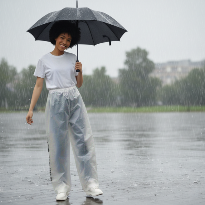 휴대용 야외용 EVA 방수 우의 팬츠