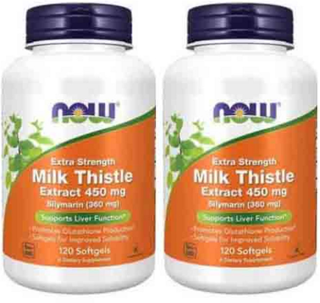 나우푸드 실리마린 밀크시슬 450mg 120정 1+1, 2개