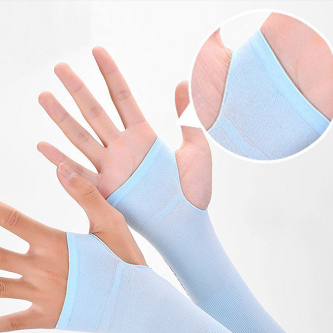 2쌍세트 구성 쿨원단 손등 토시 운전토시 자외선차단 손등형 토시 쿨토시 팔토시, 1세트, 핑크+스카이