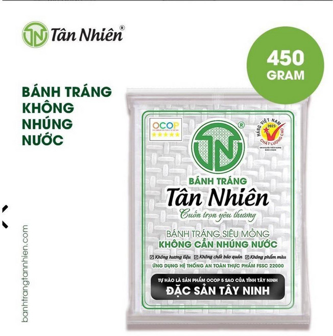 Tân Nhiên 越南不沾水春捲皮, 1個, 450g