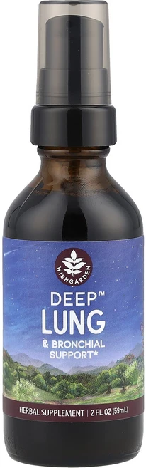 WishGarden Herbs Deep Lung™ & 기관지 강화제 59ml(2fl oz), WishGardenHerbsDeepLung기관지강화제5, 1개, 59ml - 쿠팡