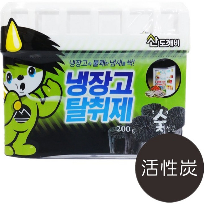 韓國山鬼怪冰箱除臭劑 - 長效除臭，任選2個優惠, 1個, 活性碳