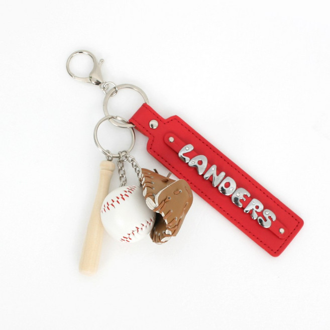 ALFRIENDS 야구 키링 열쇠고리, 1개, 랜더스-레드