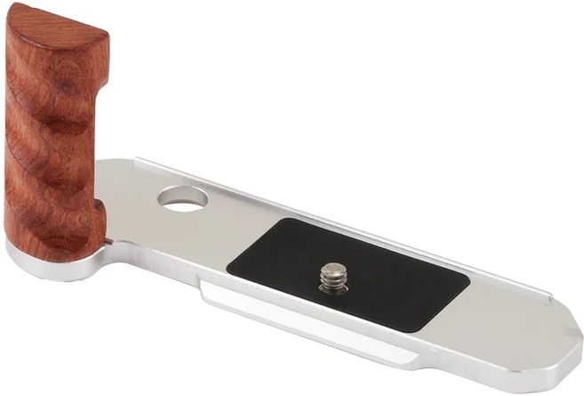 니콘 FM2 브래킷 홀더 핸드 그립 카메라 L 플레이트 수직 비디오 촬영 유니버설 포토그래피카용 FOTGA 퀵, 02 Silver