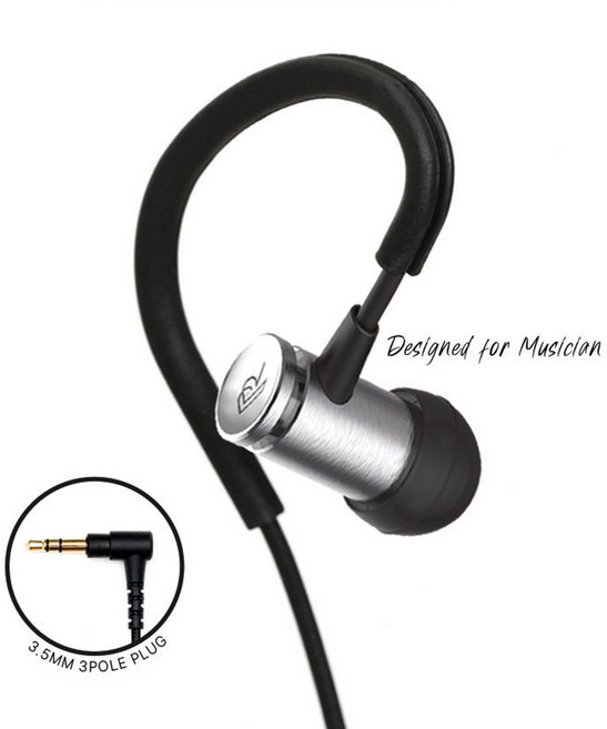 프로젝트리파인 드라이버A3 3.5mm 3극 L타입 커널형 인이어 뮤지션용 모니터링 유선이어폰, 이어폰 단품