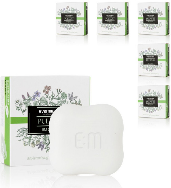 [이엠코라존] EM발효 세안 샤워 클렌징 모공 발효비누(5개), 100g, 5개입