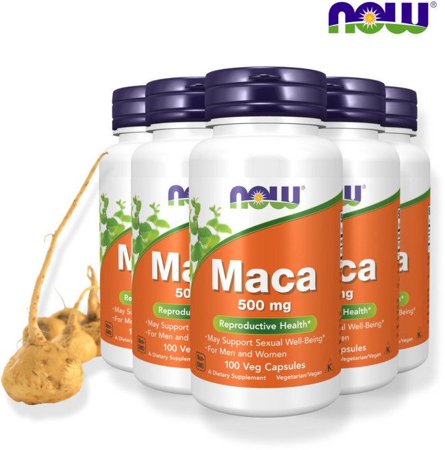 나우푸드 마카 남성갱년기 호르몬 500mg 100정 5개