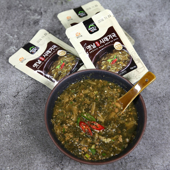 간편한 옛날 지리산 즉석 시래기국 10gx5팩 / 지리산 무시래기, 10g, 5개